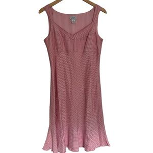 Ann Taylor Loft Size 8 Pink Midi Dress